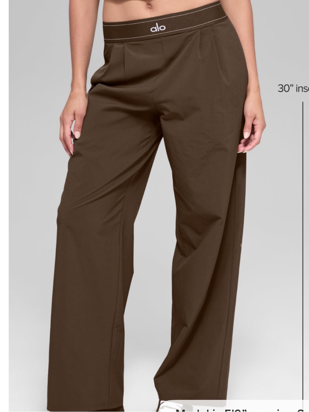 ALO Yoga Suit Up Trouser - Regular 30” Espresso - XXS